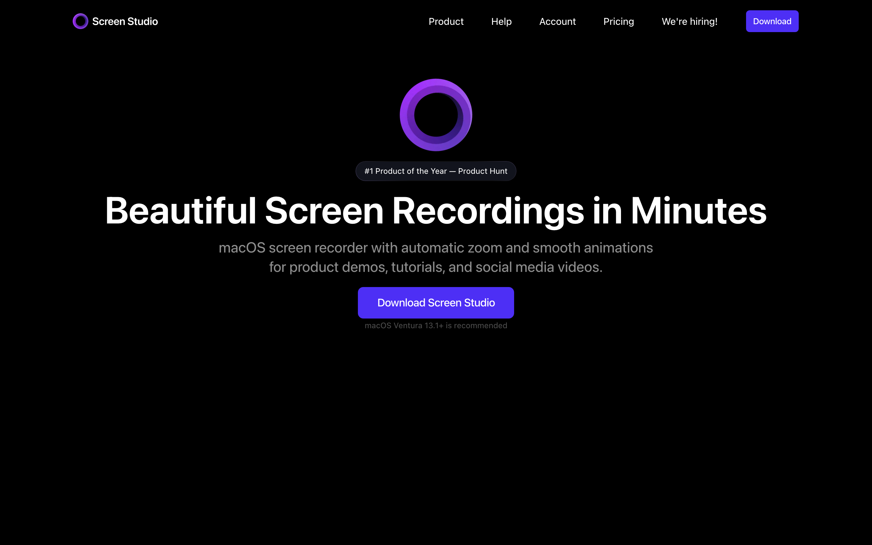 Screen Studio screenshot