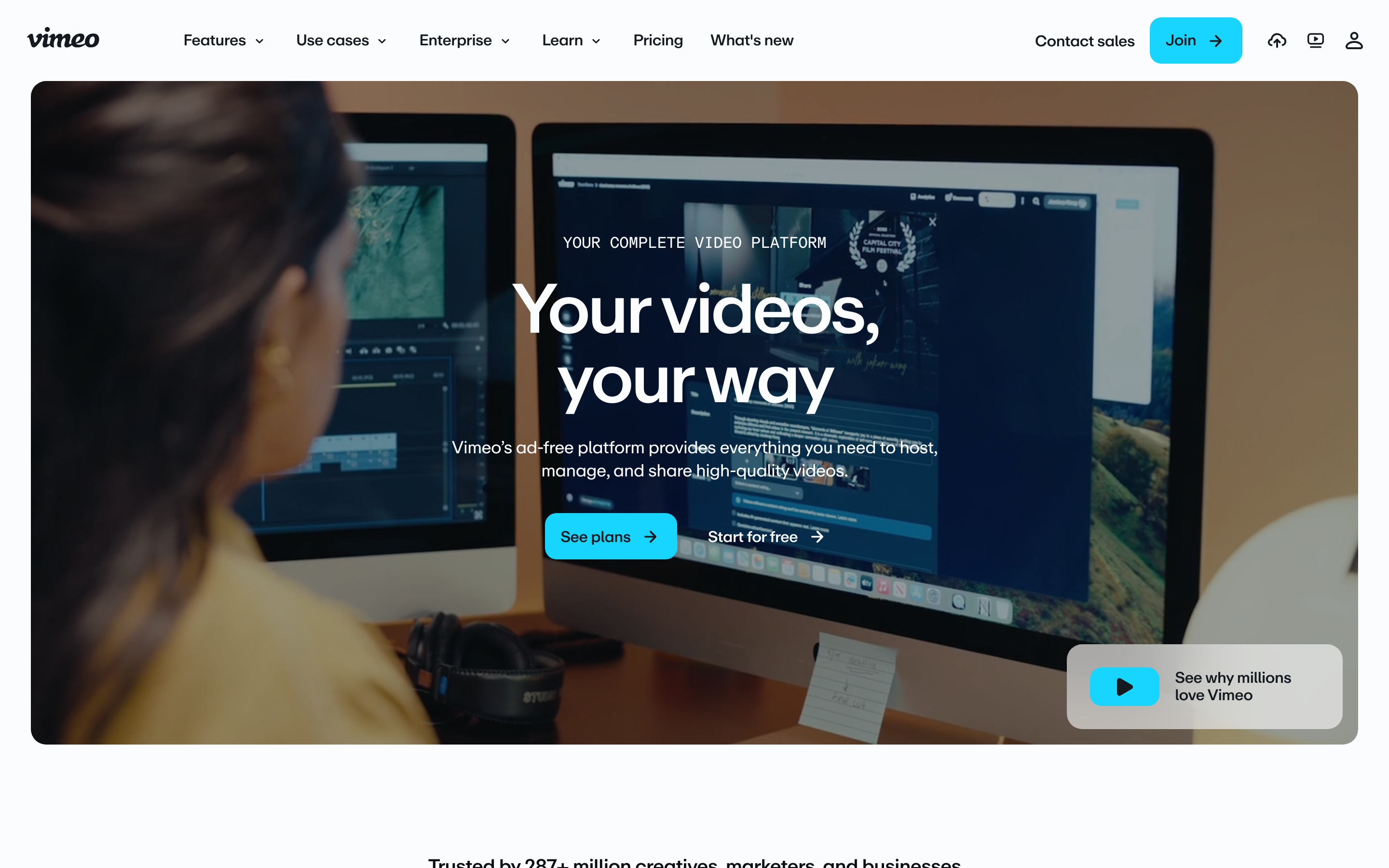Vimeo screenshot