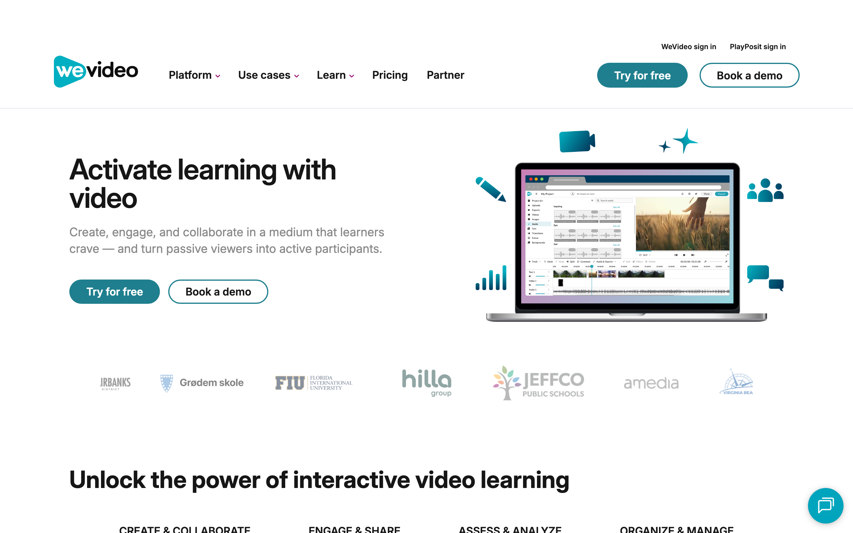 WeVideo editor screenshot